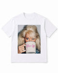 Meme Doll T-Shirt Morning Coffee, Zero Patience Doll Portrait – 100% Cotton
