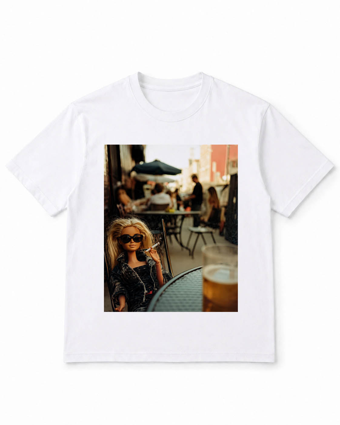 Meme Doll T-Shirt Cool Doll Café Break – 100% Cotton