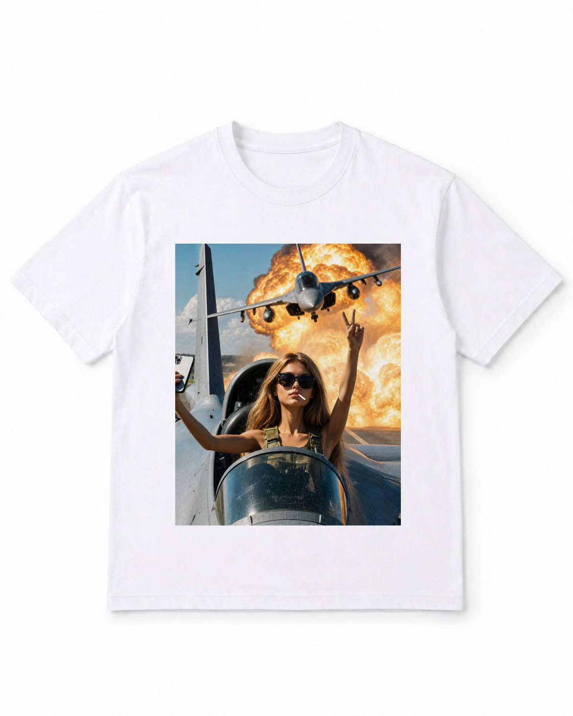 Meme Doll T-Shirt with Jet Chaos Queen Energy – 100% Cotton