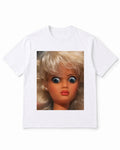 Meme Doll T-Shirt with Wide-Eyed Shock Face – 100% Cotton
