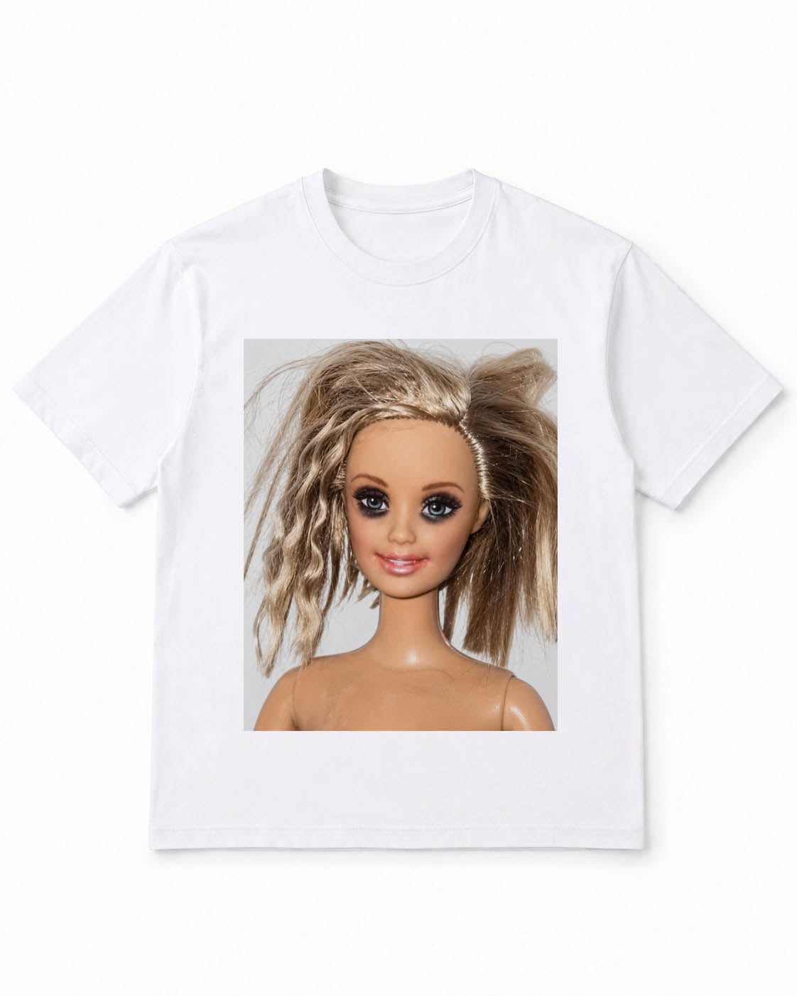 Meme Doll T-Shirt with Wild Hair Don't Care – 100% Cotton