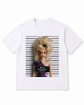 Meme Doll T-Shirt with Vintage Mugshot Glam Look – 100% Cotton