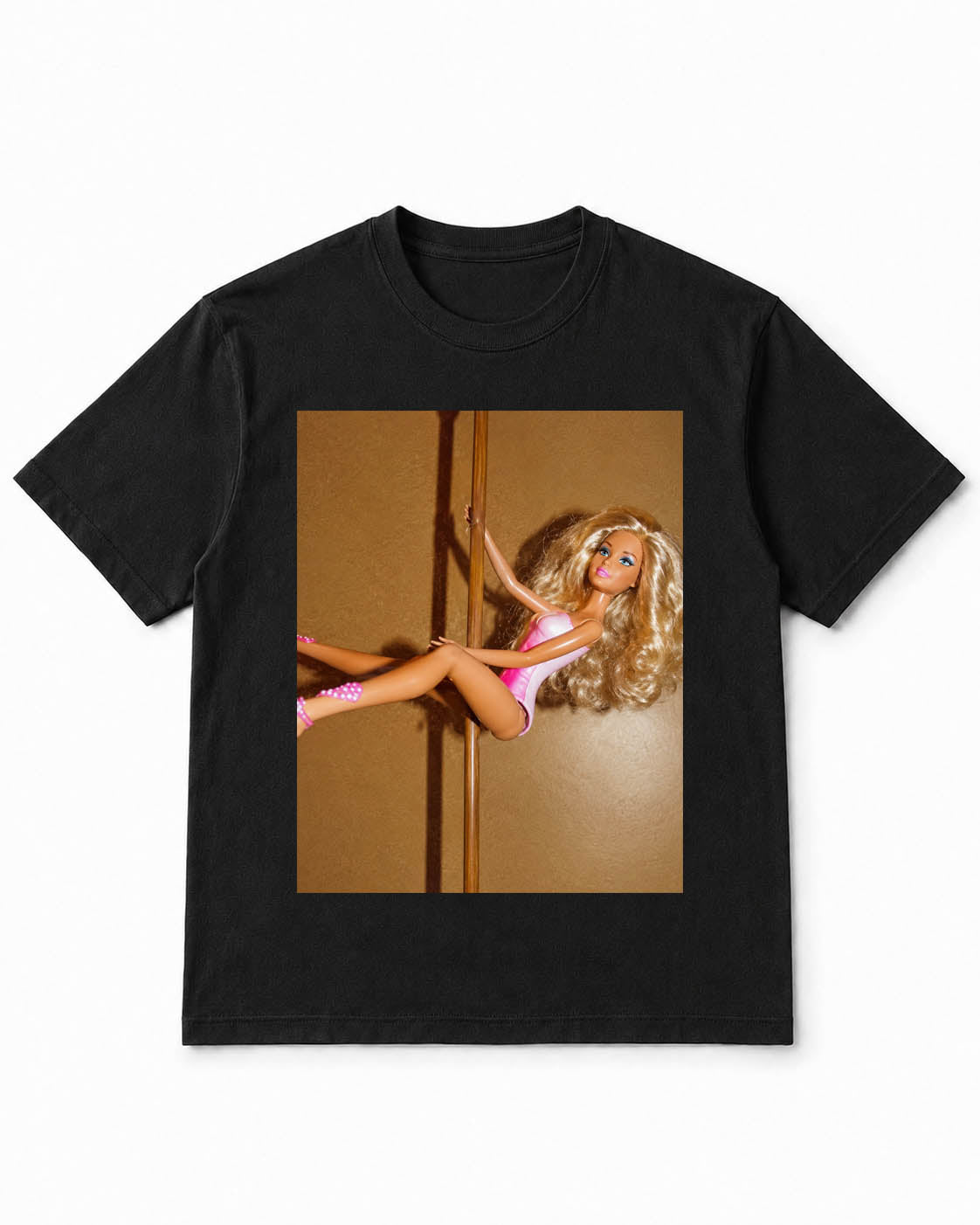 Meme-Puppen-T-Shirt mit Pole-Dance-Barbie-Vibes – 100 % Baumwolle