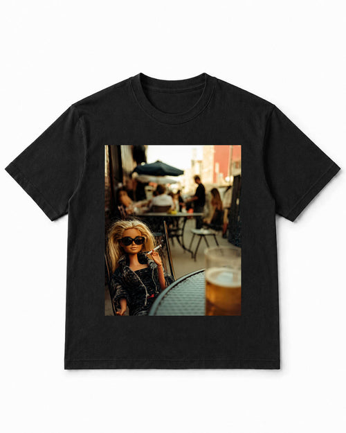 Meme Doll T-Shirt Cool Doll Café Break – 100% Cotton