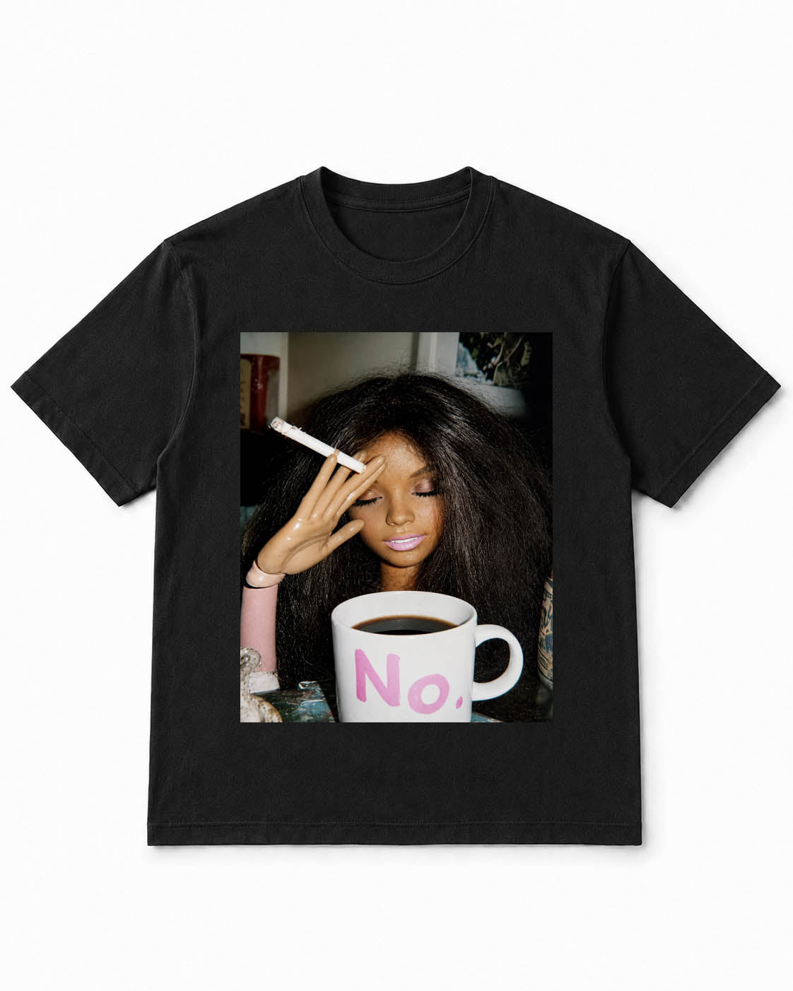 Meme Doll T-Shirt Coffee First, Everything Later – 100% Cotton