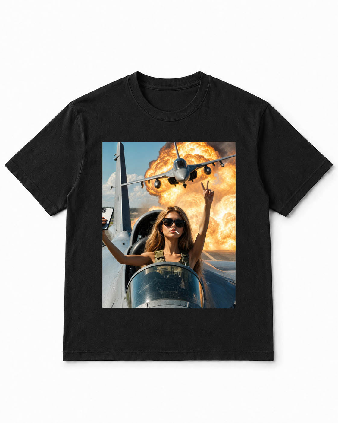 Meme Doll T-Shirt with Jet Chaos Queen Energy – 100% Cotton