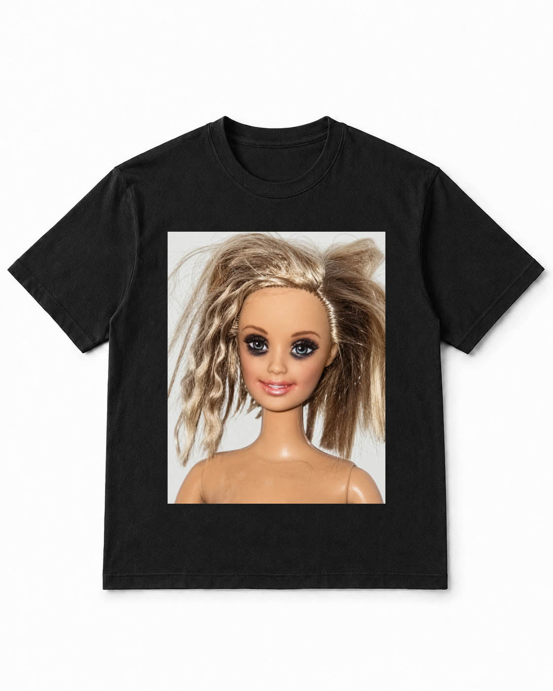 Meme Doll T-Shirt with Wild Hair Don't Care – 100% Cotton